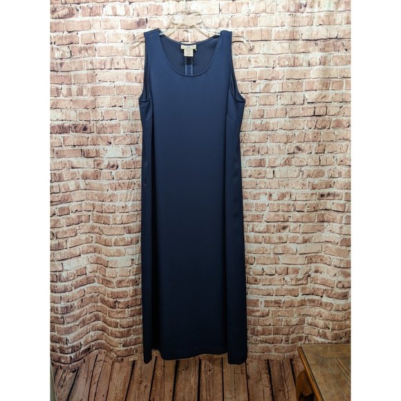 Travel Smith Blue Sleeveless 100% Polyester Dress Size 14P Women's Petite - Picture 1 of 8